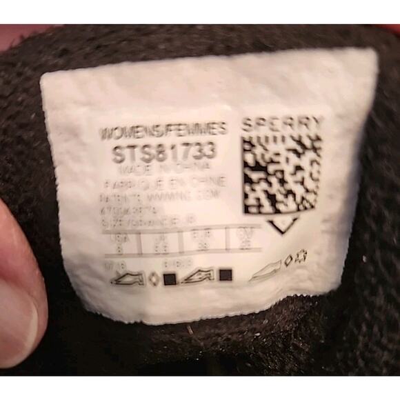 Sperry Duck Boot Black Waterproof Lace Up Quilted Women's Size 8M STS81733 - Picture 9 of 11